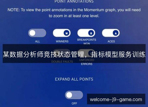 某数据分析师竞技状态管理，指标模型服务训练